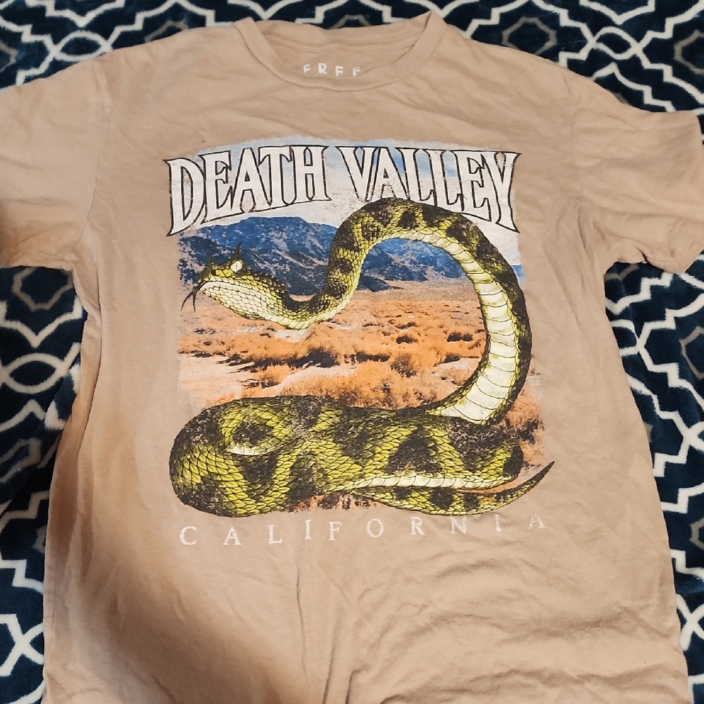 Free State Death Valley Snake Tee - Tan and Green